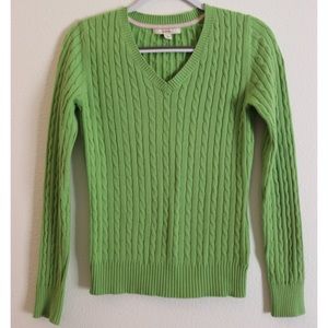 Merona V-neck green sweater